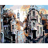 Diamondi - CORNER HOUSES, 40x50 cm, off canvas on frame - Diamond Painting