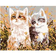 Diamondi - CATS AND LUNAR FLOWERS, 40x50 cm, without frame and without canvas shut off - Diamond Painting