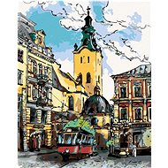 Diamondi - COVER ON THE CITY, 40x50 cm, stretched canvas on frame - Diamond Painting