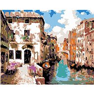 Diamondi - A RIVER RUNNING THROUGH THE CITY, 40x50 cm, without frame and without canvas shut off - Diamond Painting