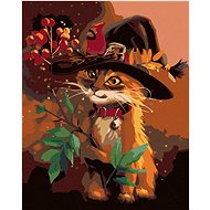 Diamondi - CAT IN A HAT AND HORSES, 40x50 cm, off canvas on frame - Diamond Painting