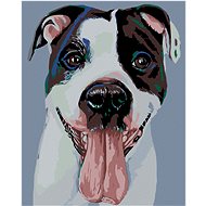 Diamondi - BLACK AND WHITE HAFAN, 40x50 cm, without frame and without canvas shut off - Diamond Painting