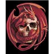 Diamondi - LEBKA WITH DRAGON, 40x50 cm, without frame and without canvas - Diamond Painting