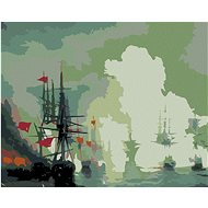 Diamondi - BOATS IN THE BOW, 40x50 cm, without frame and without canvas shut off - Diamond Painting
