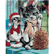 Diamondi - DUCKS AND CATS, 40x50 cm, without frame and without canvas shut off - Diamond Painting