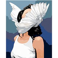 Diamondi - WOMAN WITH WINGS, 40x50 cm, unframed and without canvas - Diamond Painting