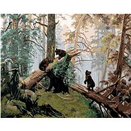 Diamondi - BEAR FAMILY, 40x50 cm, without frame and without canvas shut off - Diamond Painting