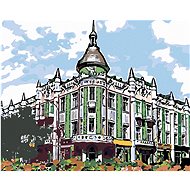Diamondi - BUILDING ON THE STREET CORNER, 40x50 cm, stretched canvas on frame - Diamond Painting