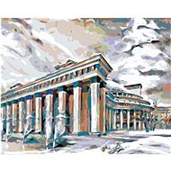 Diamondi - GREEK BUILDING, 40x50 cm, stretched canvas on frame - Diamond Painting