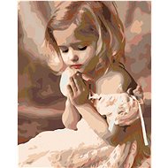 Diamondi - CUTE GIRL, 40x50 cm, stretched canvas on frame - Diamond Painting