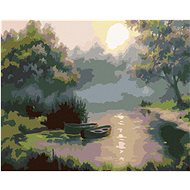 Diamondi - BOATS IN THE WINTER SHOW, 40x50 cm, off canvas on frame - Diamond Painting