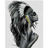 Diamondi - WOMAN CHURCH, 40x50 cm, stretched canvas on frame - Diamond Painting