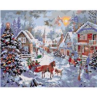 Diamondi - CHRISTMAS IN A SMALL COVER, 40x50 cm, stretched canvas on frame - Diamond Painting