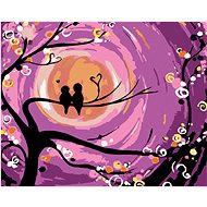 Diamondi - BIRD ROMANCE, 40x50 cm, without frame and without canvas shut off - Diamond Painting