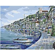 Diamondi - CITY ON THE BEACH, 40x50 cm, without frame and without canvas shut off - Diamond Painting