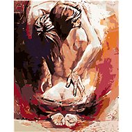 Diamondi - WOMAN IN THE HANGING OF A MAN, 40x50 cm, stretched canvas on frame - Diamond Painting