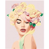 Diamondi - BEAUTIFUL SUMMER GIRL, 40x50 cm, stretched canvas on frame - Diamond Painting