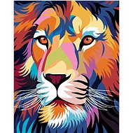 Diamondi - COLOUR LION, 40x50 cm, off canvas on frame - Diamond Painting