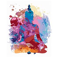 Diamondi - ABSTRACT COLOUR BUDDHA, 40x50 cm, without frame and without canvas shut off - Diamond Painting