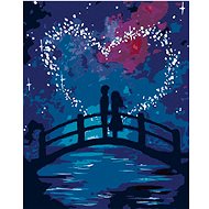 Diamondi - PAIR ON A LINE UNDER A NIGHT SKY, 40x50 cm, without frame and without shutting off the ca - Diamond Painting