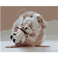 Diamondi - Diamond painting - MOUSE WITH WHITE BEAR - Diamond Painting
