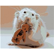 Diamondi - Diamond painting - MOUSE WITH A BEAR - Diamond Painting