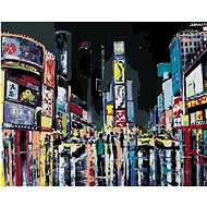 Diamondi - NIGHT VIEW OF NEW YORK, 40x50 cm, stretched canvas on frame - Diamond Painting