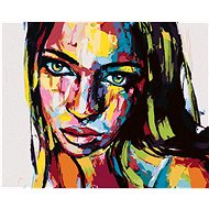 Diamondi - PORTRAIT OF A COLOURFUL WOMAN III, 40x50 cm, without frame and without turning off the ca - Diamond Painting