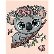 Diamondi - CUTE KOALA ON A TOWER, 40x50 cm, off canvas on frame - Diamond Painting