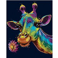 Diamondi - colourFUL JURAFA WITH FLOWER, 40x50 cm, without frame and without canvas shut off - Diamond Painting