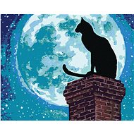 Diamondi - CAT ON A CHIMNEY AND A FILLER, 40x50 cm, without frame and without canvas shut off - Diamond Painting
