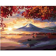 Diamondi - JAPAN MOUNTAIN AND LAKE, 40x50 cm, stretched canvas on frame - Diamond Painting