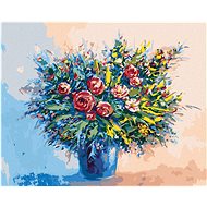 Diamondi - Giant Flower of Spring Flowers, 40x50 cm, stretched canvas on frame - Diamond Painting