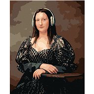 Diamondi - MONA LISA WITH HEARTS, 40x50 cm, without frame and without canvas shut off - Diamond Painting
