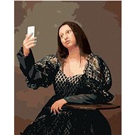 Diamondi - MONA LISA SELFIE, 40x50 cm, stretched canvas on frame - Diamond Painting