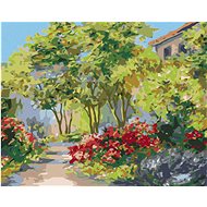 Diamondi - HOUSE IN THE SUMMER FOREST, 40x50 cm, without frame and without canvas shut off - Diamond Painting