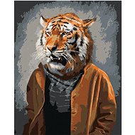 Diamondi - TYGR IN CLOTHING, 40x50 cm, off canvas on frame - Diamond Painting