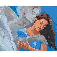 Diamondi - WOMAN IN THE ARM OF AN ANGEL, 40x50 cm, without frame and without canvas shut off - Diamond Painting
