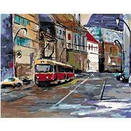 Diamondi - PROJECTION IN PRAGUE, 40x50 cm, stretched canvas on frame - Diamond Painting