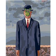 Diamondi - SON OF MAN (RENÉ MAGRITTE), 40x50 cm, without frame and without canvas - Diamond Painting