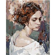 Diamondi - SCREENED WOMAN PORTRAIT, 40x50 cm, stretched canvas on frame - Diamond Painting