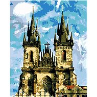 Diamondi - CATHEDRAL TYNSKÝ CHRÁM PRAHA, 40x50 cm, stretched canvas on frame - Diamond Painting