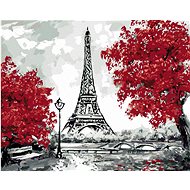 Diamondi - Diamond painting - EIFFEL'S TOWER AND RED TREES - Diamond Painting