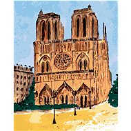 Diamondi - NOTRE DAME IN PARIS ON A CLEAR DAY, 40x50 cm, unframed and without canvas - Diamond Painting