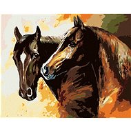 Diamondi - HORSE PAINTING, 40x50 cm, stretched canvas on frame - Diamond Painting