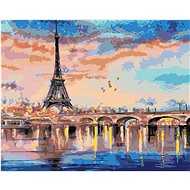 Diamondi - EIFFEL'S TOWER AND RED FLAGS, 40x50 cm, without frame and without canvas switching off - Diamond Painting