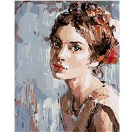 Diamondi - SECRET PAINTED WOMAN, 40x50 cm, stretched canvas on frame - Diamond Painting