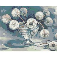 Diamondi - PAMPELS IN GLASS VASE, 40x50 cm, stretched canvas on frame - Diamond Painting