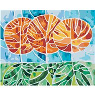Diamondi - TREES FOR AUTUMN MOSAIC, 40x50 cm, stretched canvas on frame - Diamond Painting