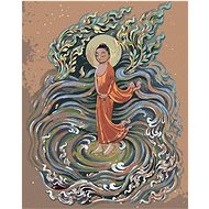 Diamondi - BUDDHA IN THE WAVES, 40x50 cm, without frame and without canvas switching off - Diamond Painting
